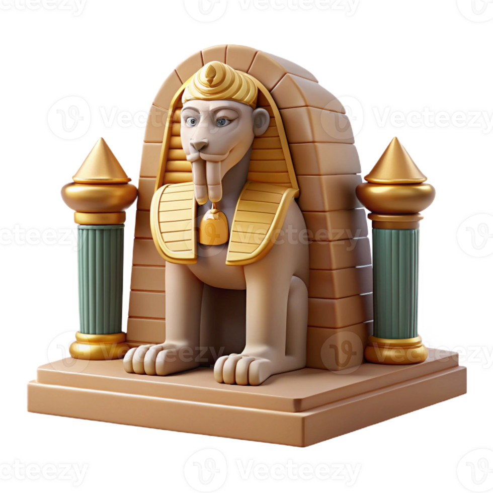stunning contemporary A Powerful Sphinx Guarding the Entrance high resolution png