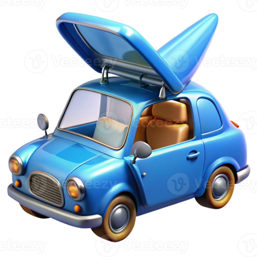 extraordinary rustic Blue Flying Car with Motion Blur genuine png