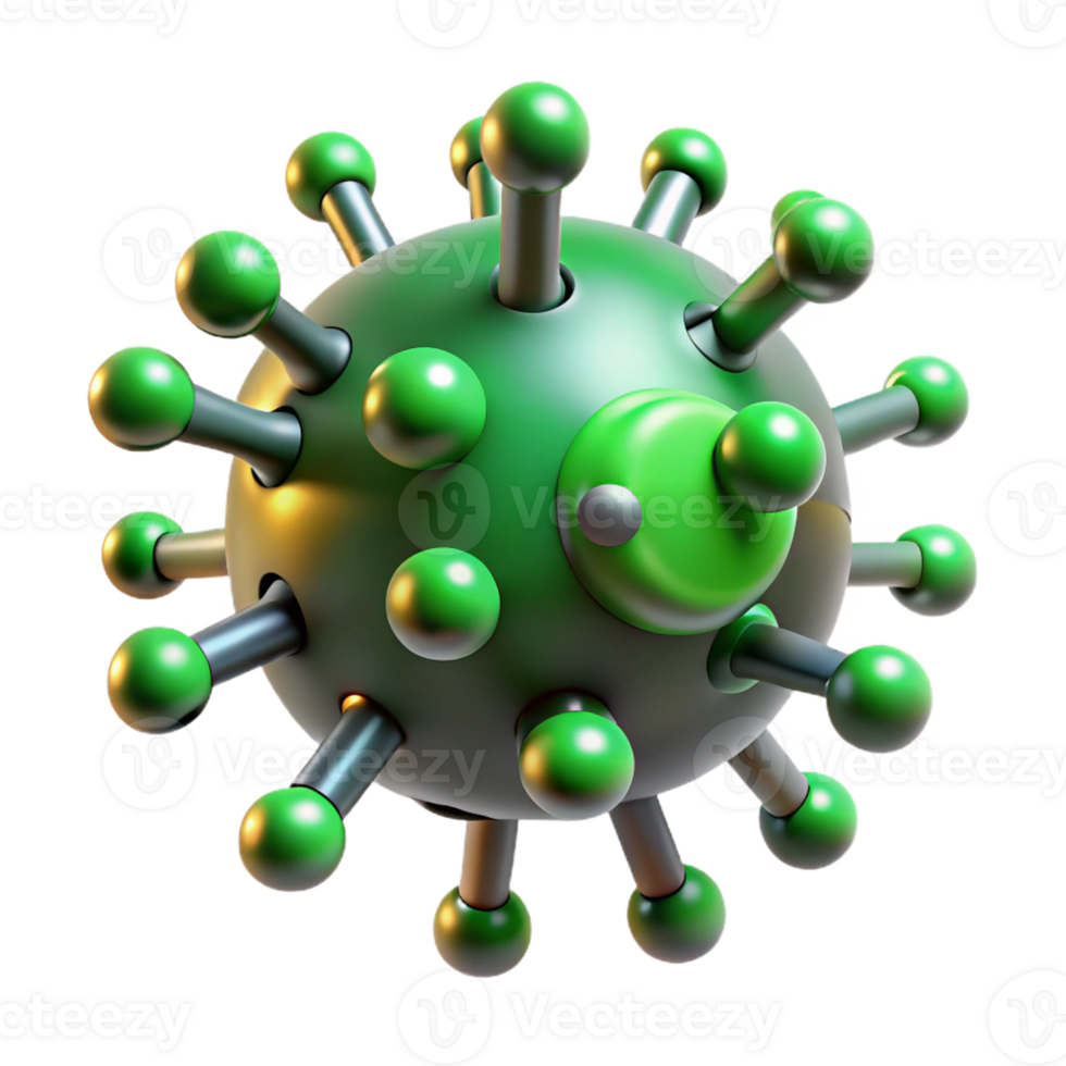 dramatic creative A Microscopic View of a Computer Virus I original png