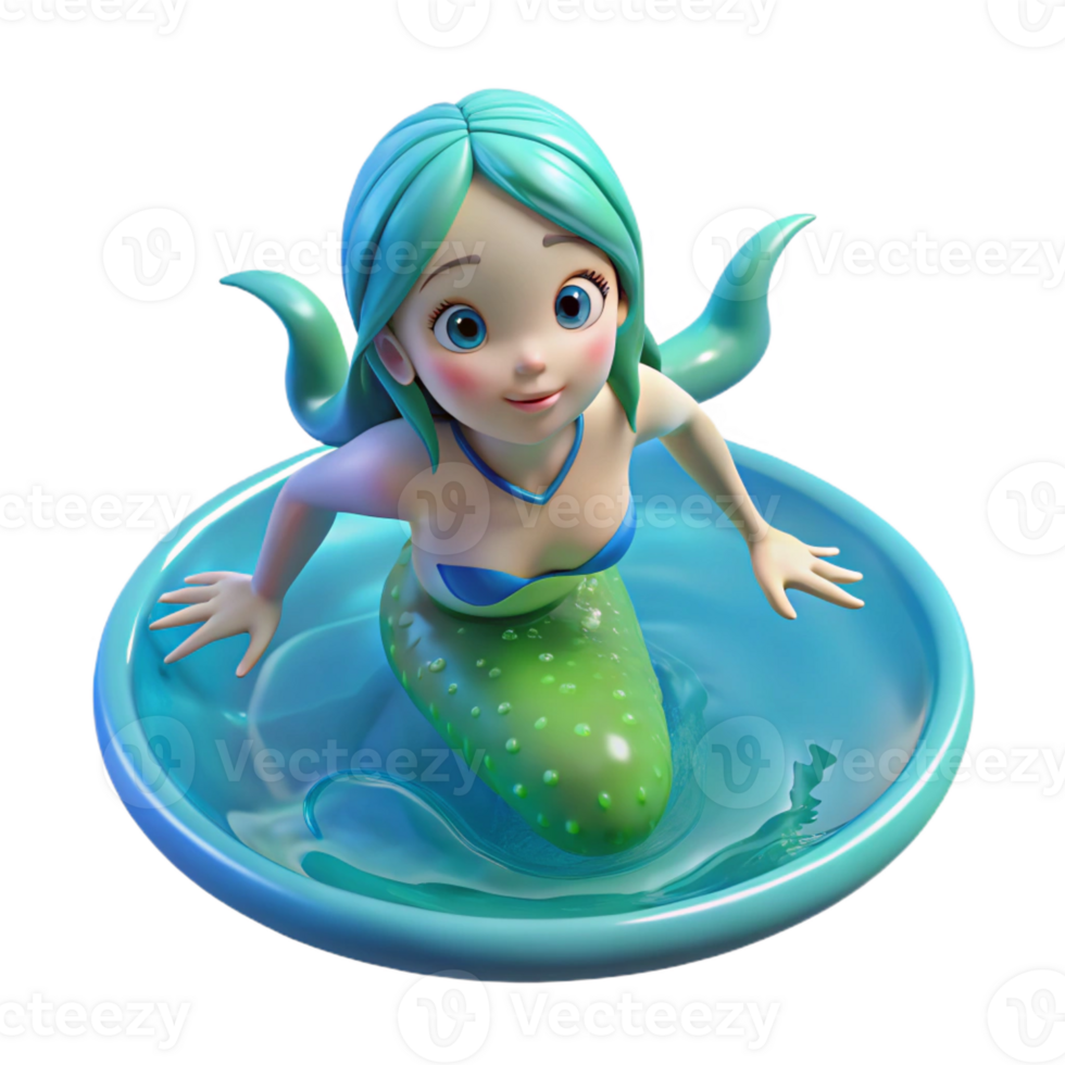impressive rustic A Playful Water Nymph Swimming in a Crysta authentic png