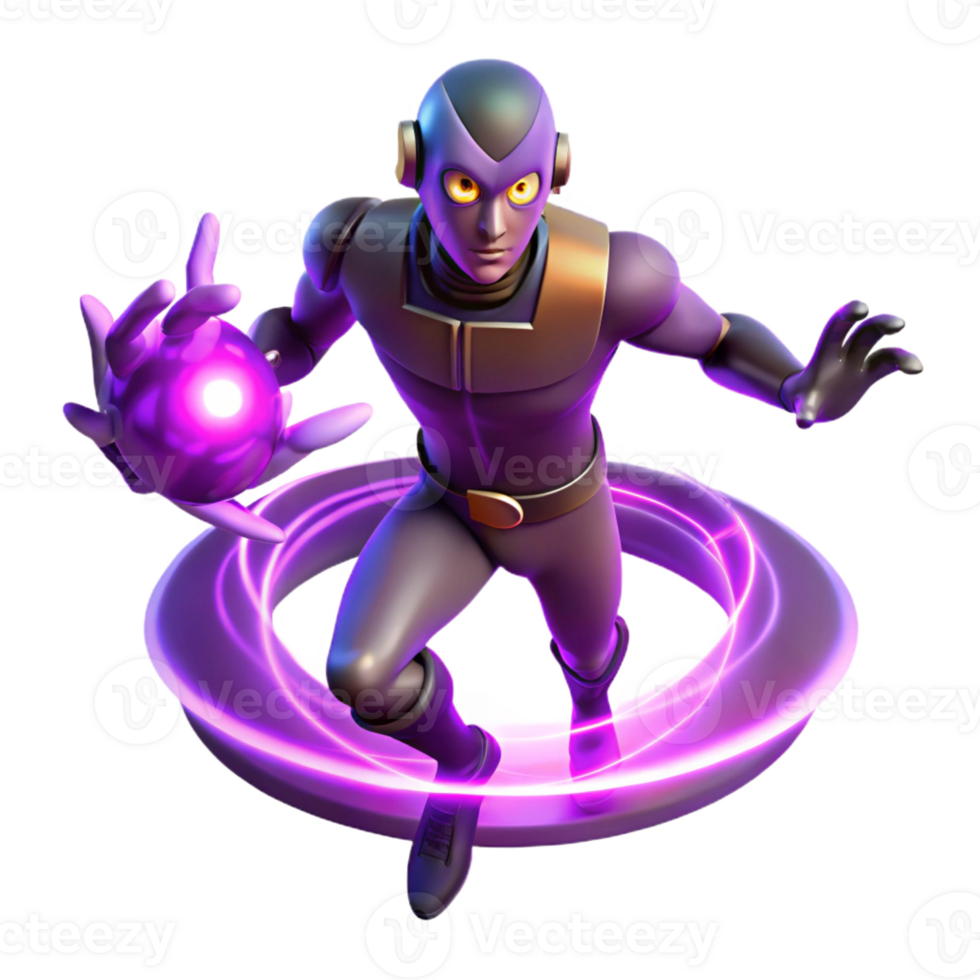 magnificent classic A Powerful Psychic with Glowing Purple authentic png