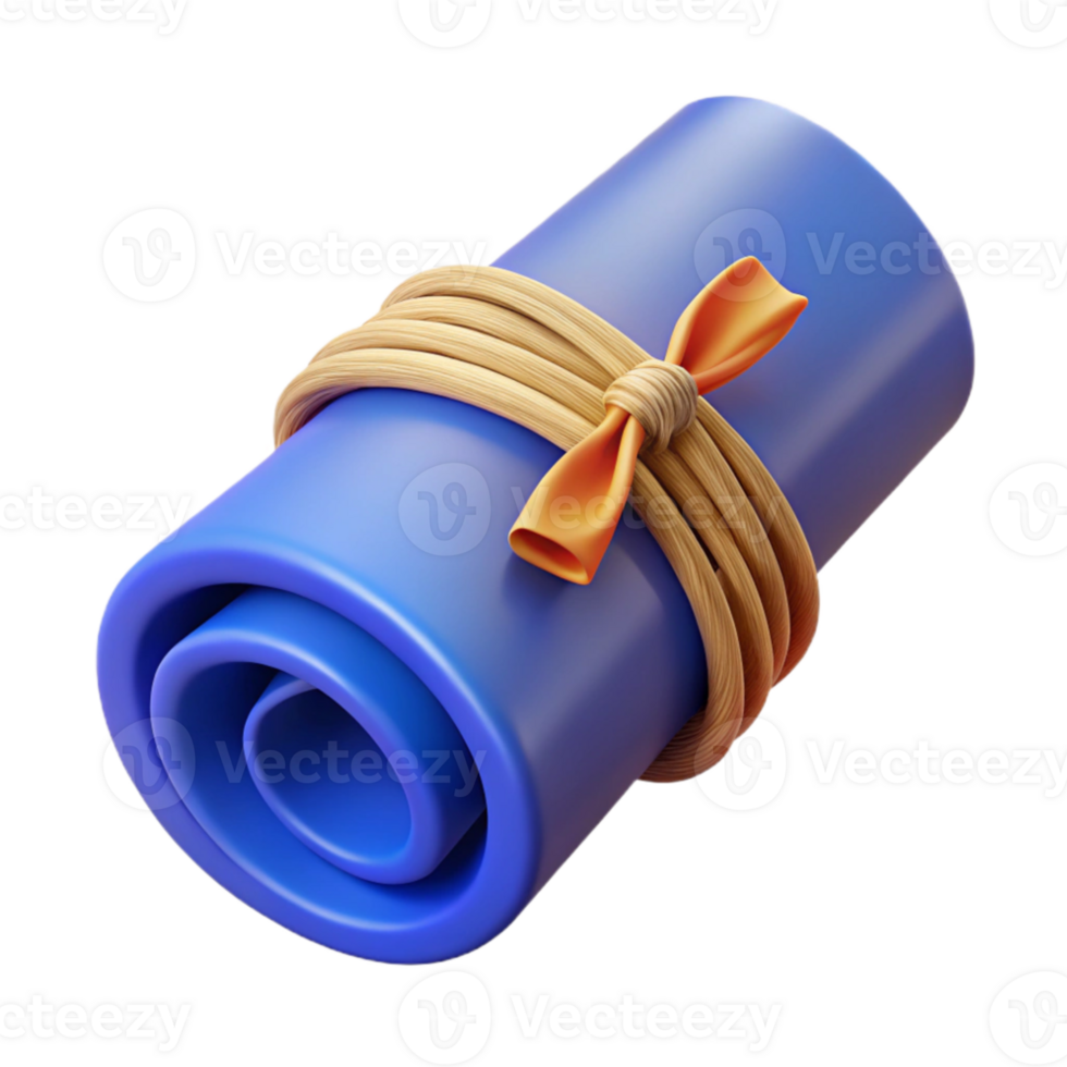 serene rustic Blueprints Rolled Up Tied with String high resolution png