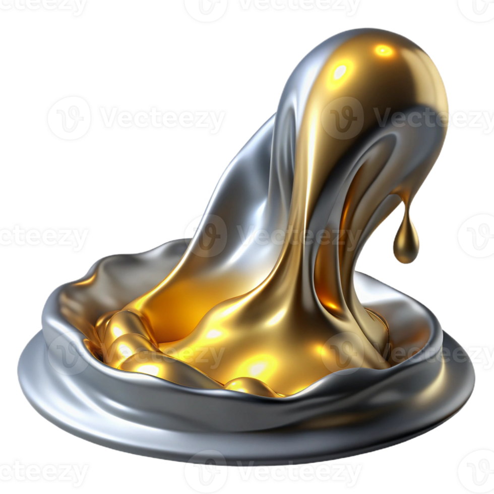 extraordinary creative A Flowing River of Liquid Metal Shimmeri professional png