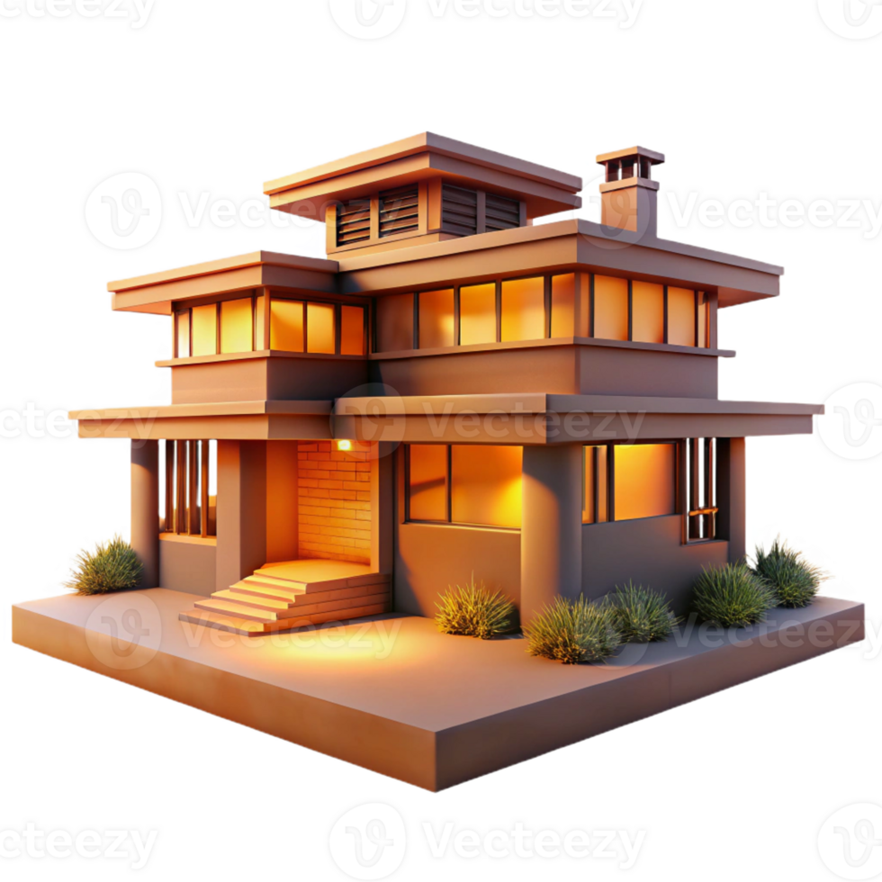 dramatic classic A Sprawling Frank Lloyd Wright Inspired genuine png
