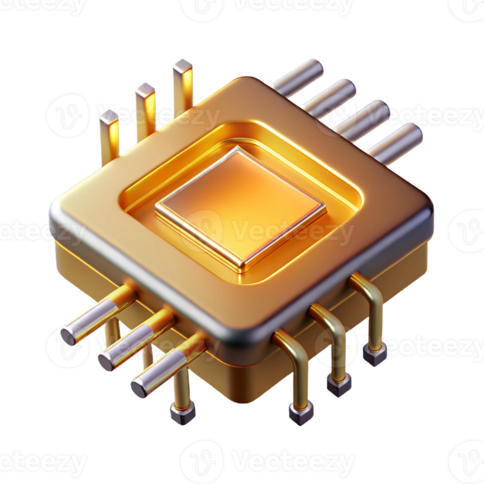 magnificent creative A Single Microchip Magnified to Reveal I professional png