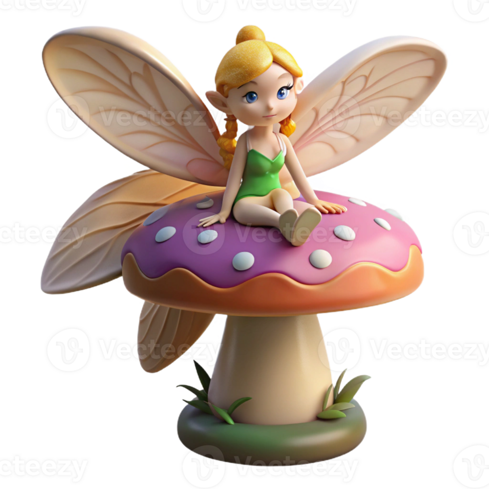 impressive creative A Whimsical Fairy with Dragonfly Wings authentic png