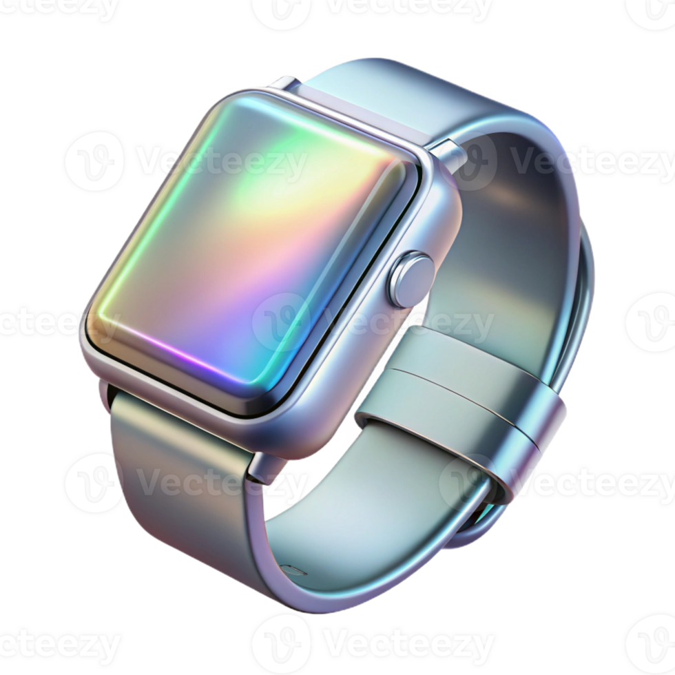 impressive vintage A Sleek Silver Smartwatch Displaying a C 4K png
