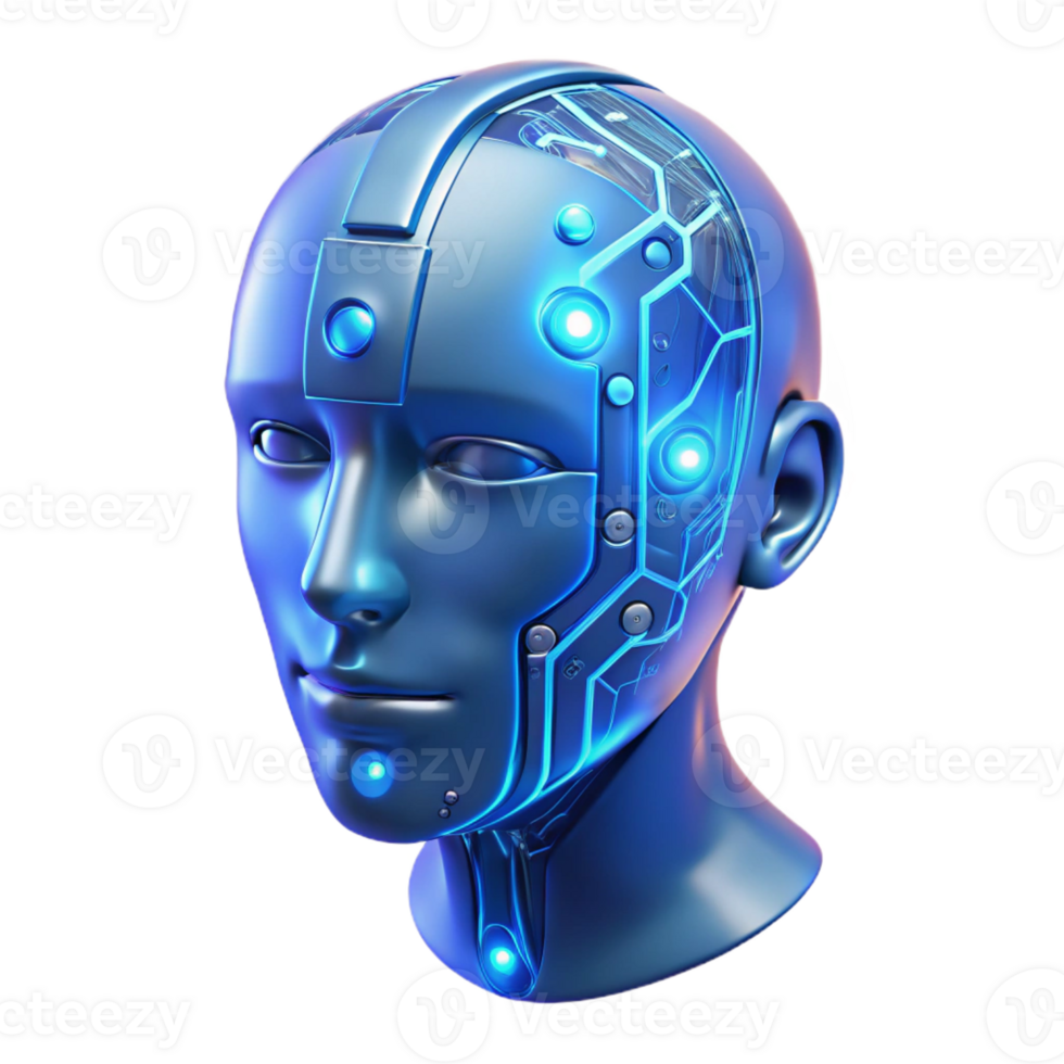 impressive minimalist A Transparent Holographic Human Head Fi 4K png