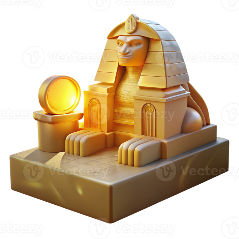 stunning minimalist A Mysterious Sphinx Guarding an Ancient T authentic png