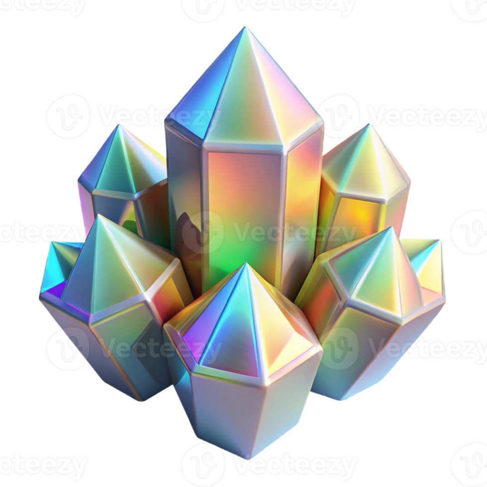 vibrant contemporary A Cluster of Crystalline Structures Ref genuine png
