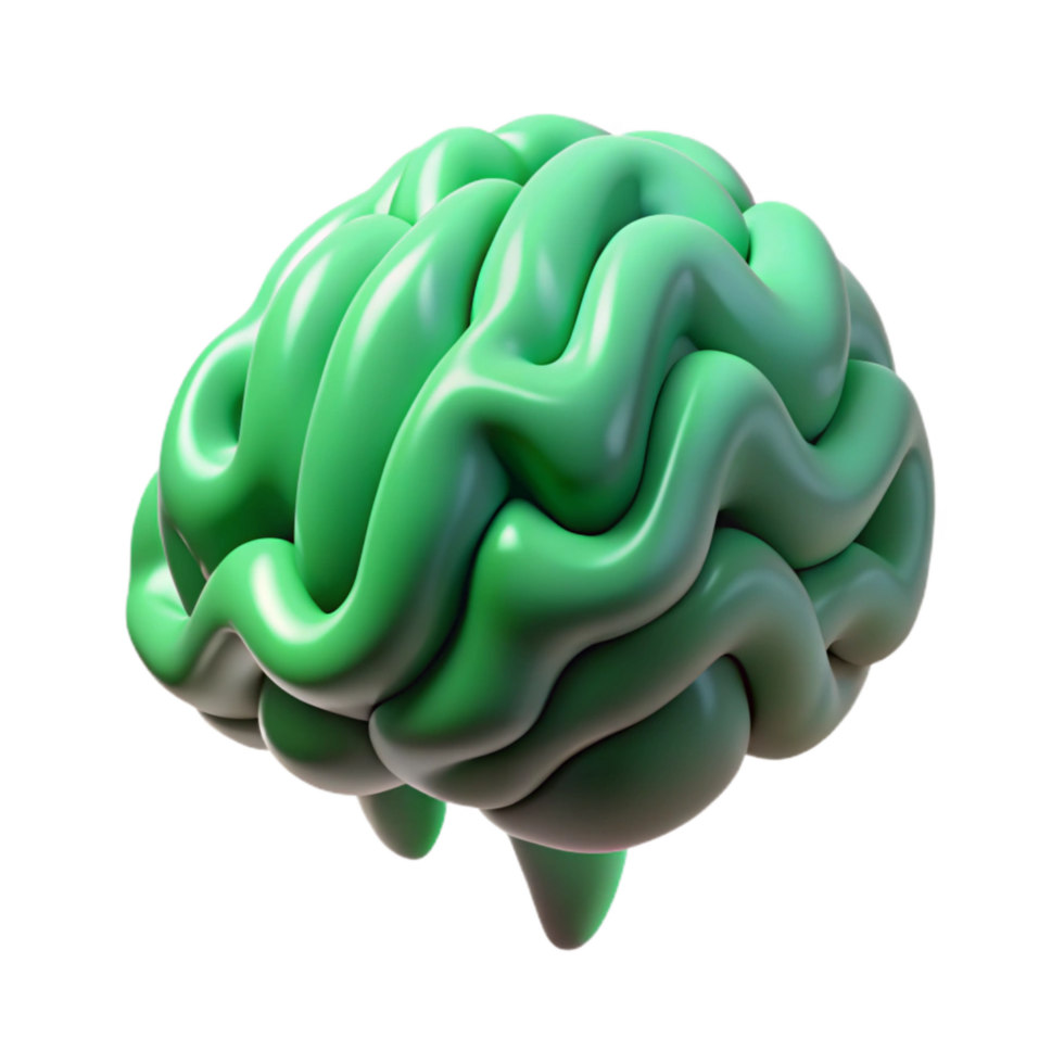 beautiful creative Brain Activity Eeg Waves Green Transparent Background high resolution png