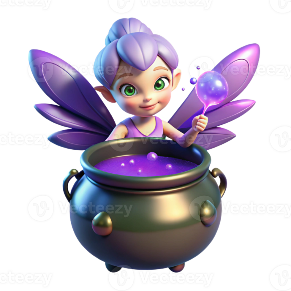 magnificent classic A Mischievous Pixie with Iridescent Wings original png