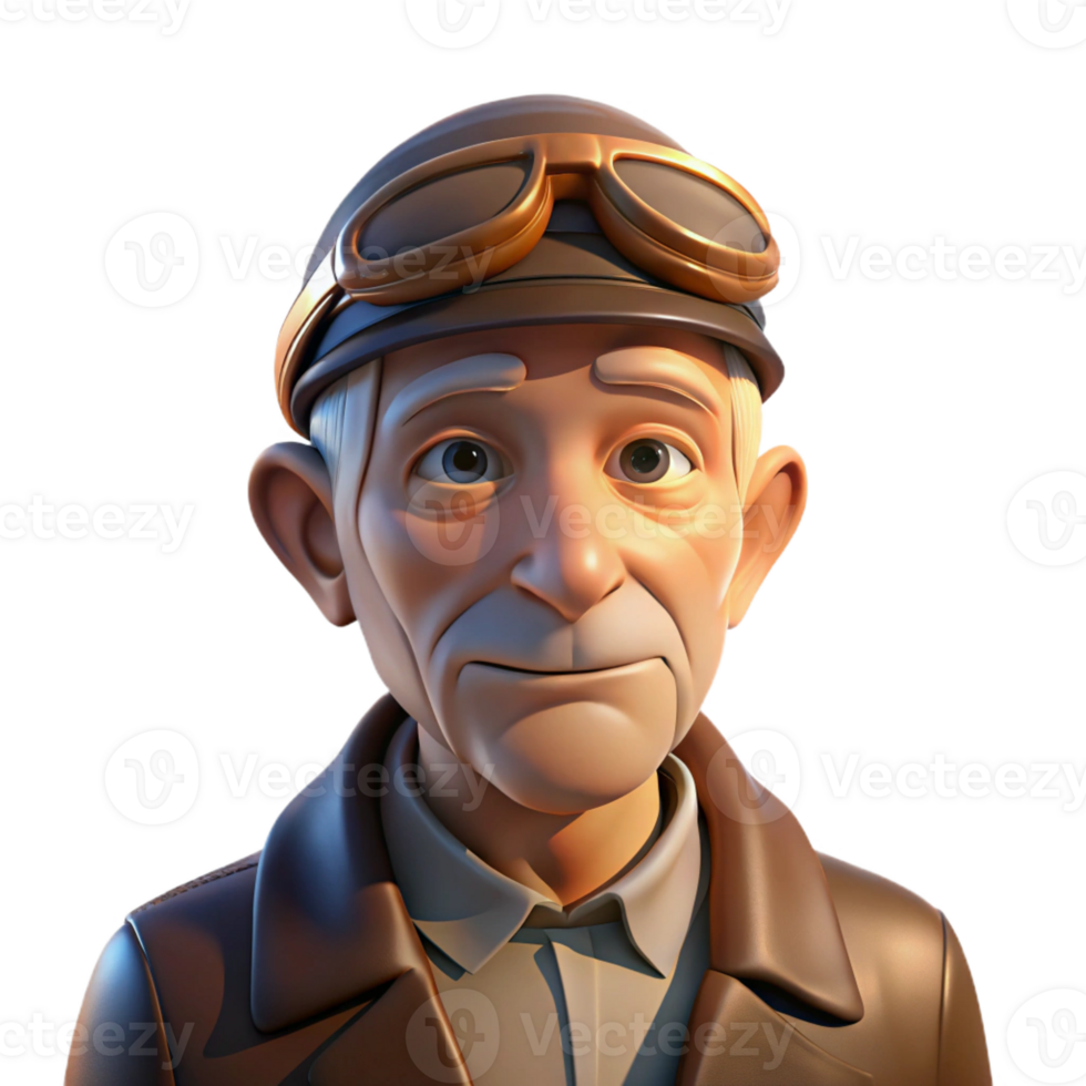 dramatic abstract Portrait of an Elderly Man with Deep Wrin authentic png