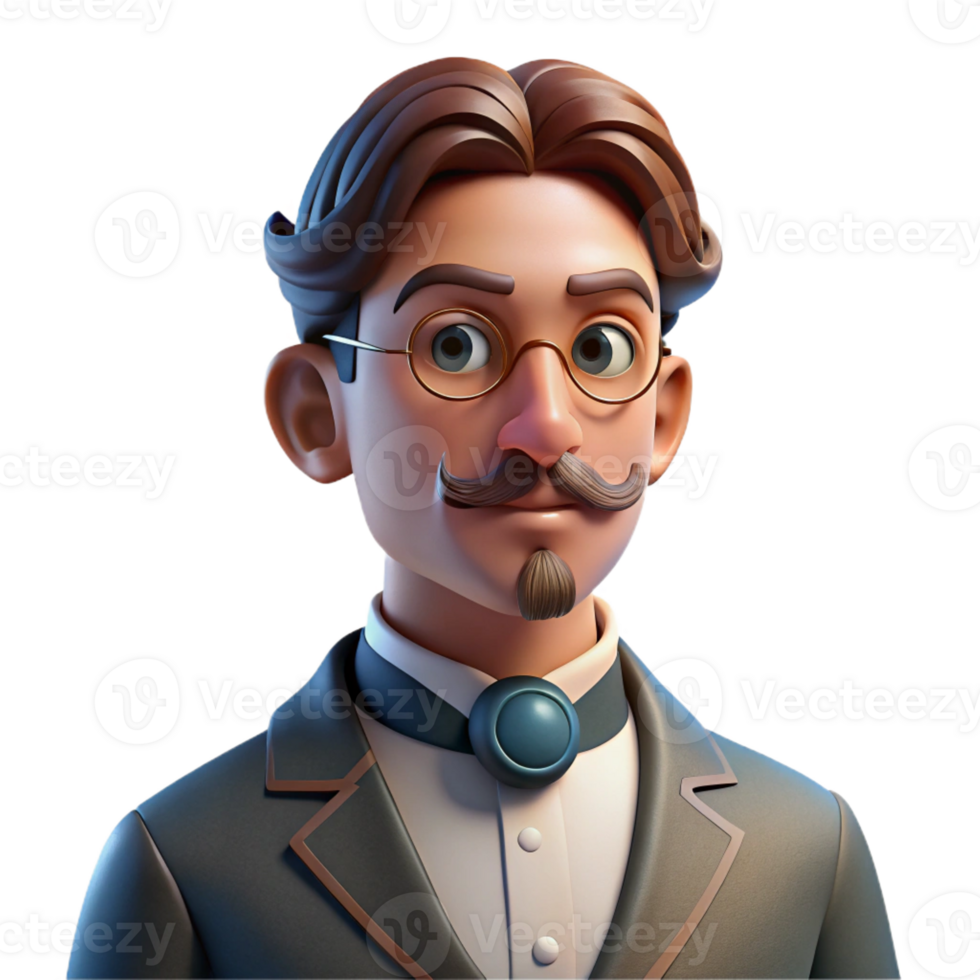 beautiful rustic Portrait of a Sophisticated Gentleman Wit detailed png