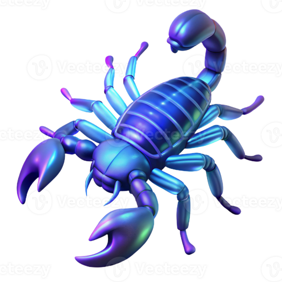 extraordinary modern A Scorpion Glowing Under Ultraviolet Light genuine png