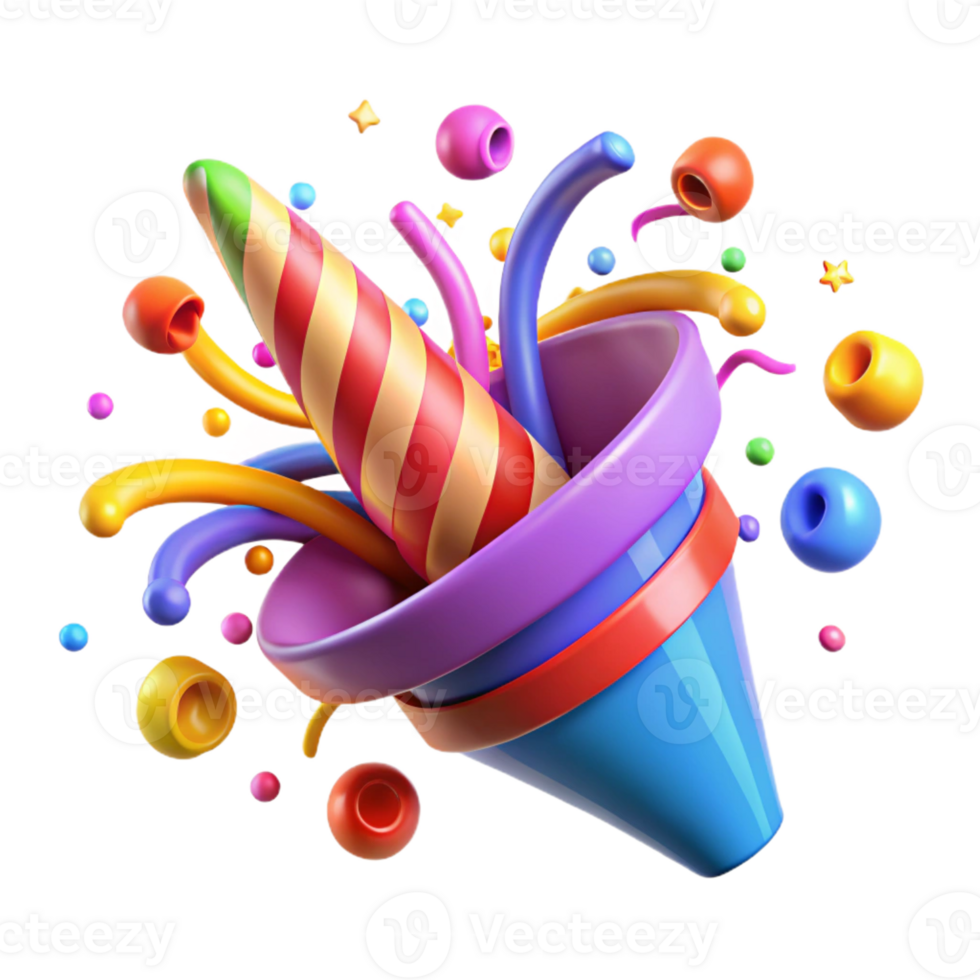 magnificent modern A Whirlwind of Colorful Confetti Dynam high quality png