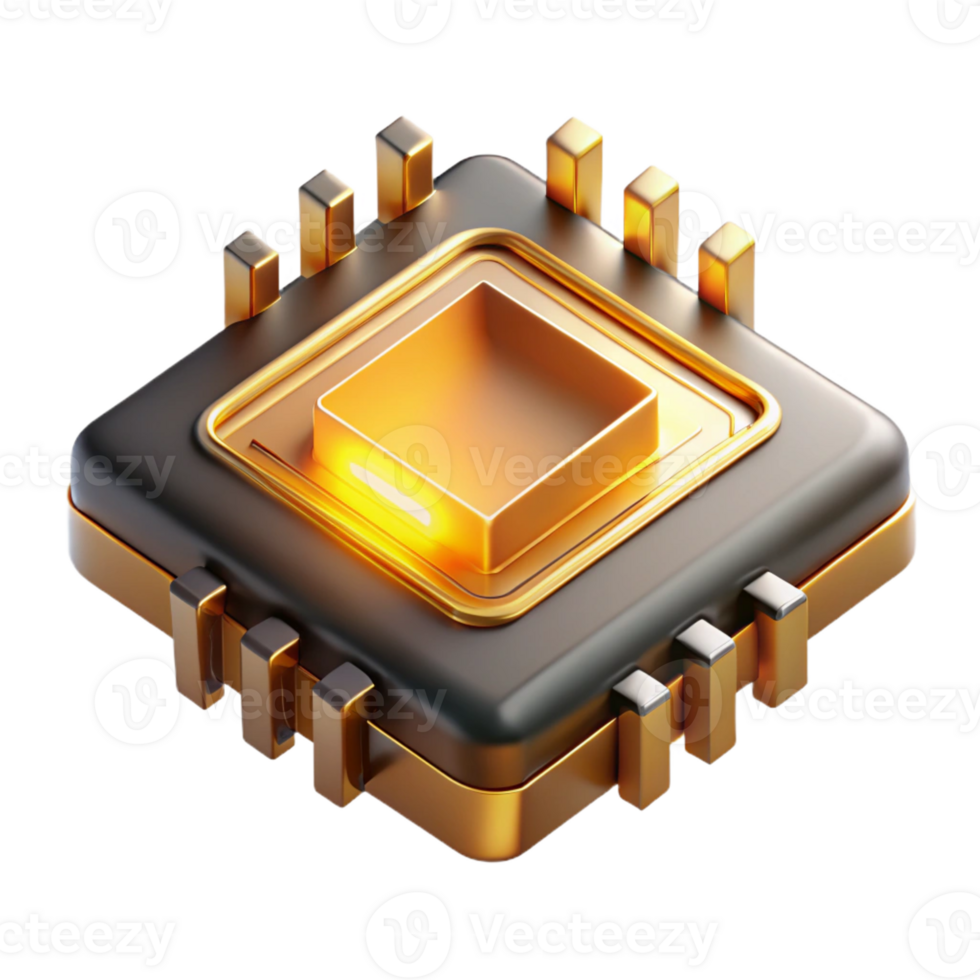 wonderful rustic A Single Microchip Magnified to Reveal It premium png