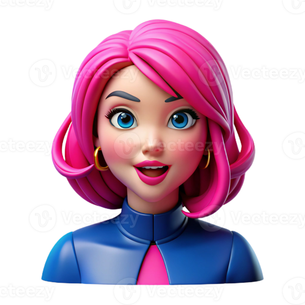 impressive contemporary A Vibrant Portrait of a Pop Art Style Wom professional png