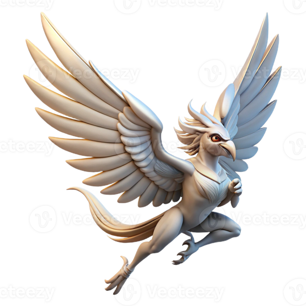 extraordinary traditional Harpy Soaring Through the Air png