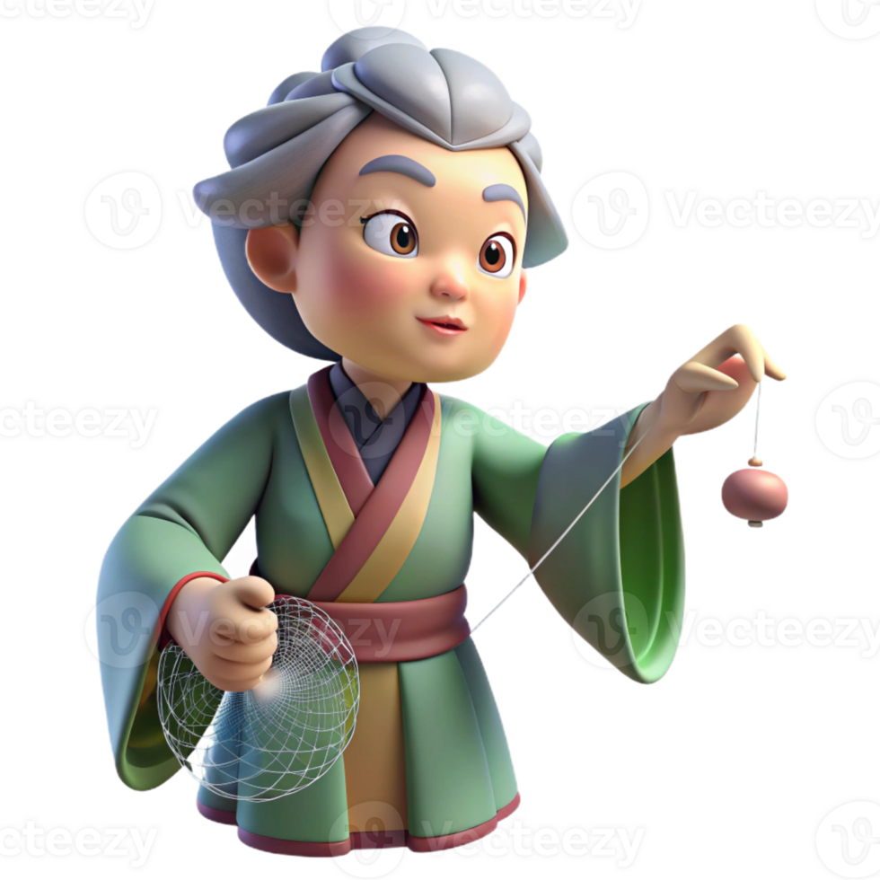 dramatic modern A Wise Old Jor Gumo Spinning Her Web D premium png
