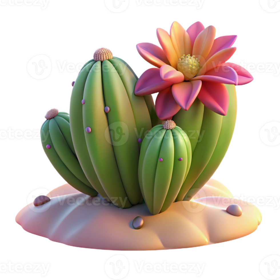 stunning modern A Blooming Cactus Flower in the Desert A high resolution png