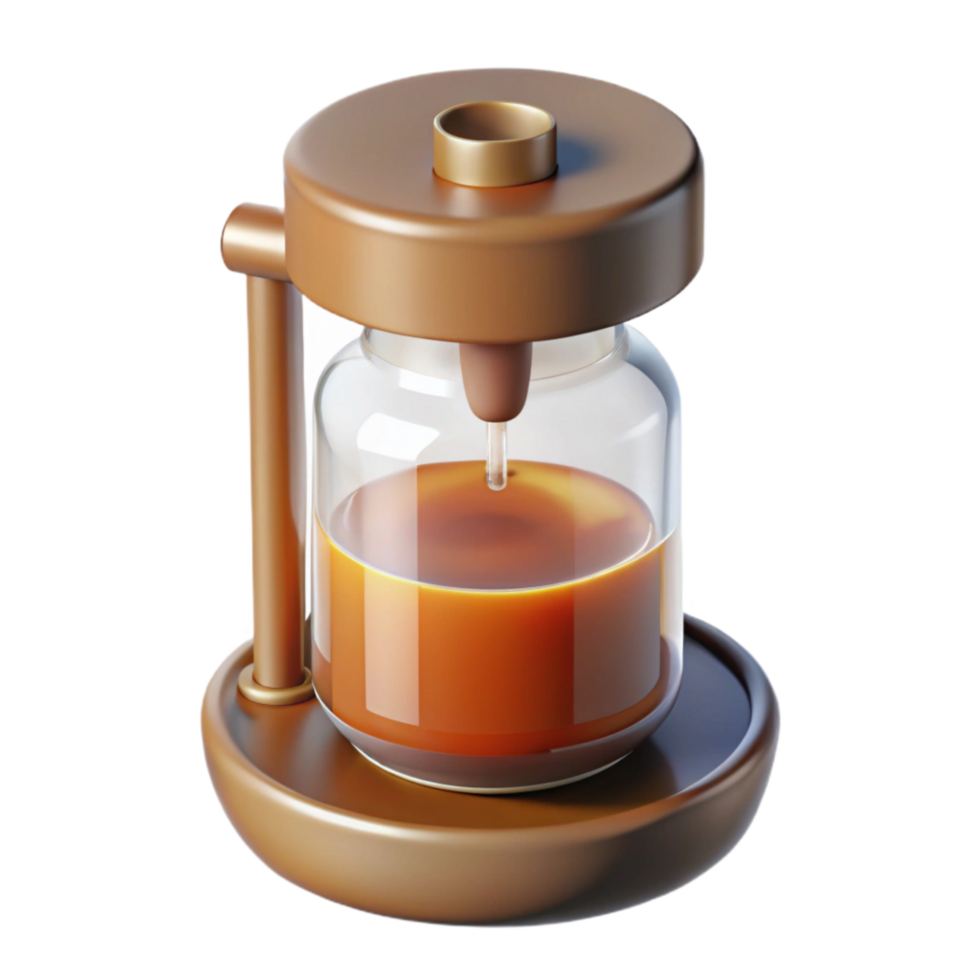 dramatic modern Brewing Hydrometer in Sample Jar Cutout high resolution png