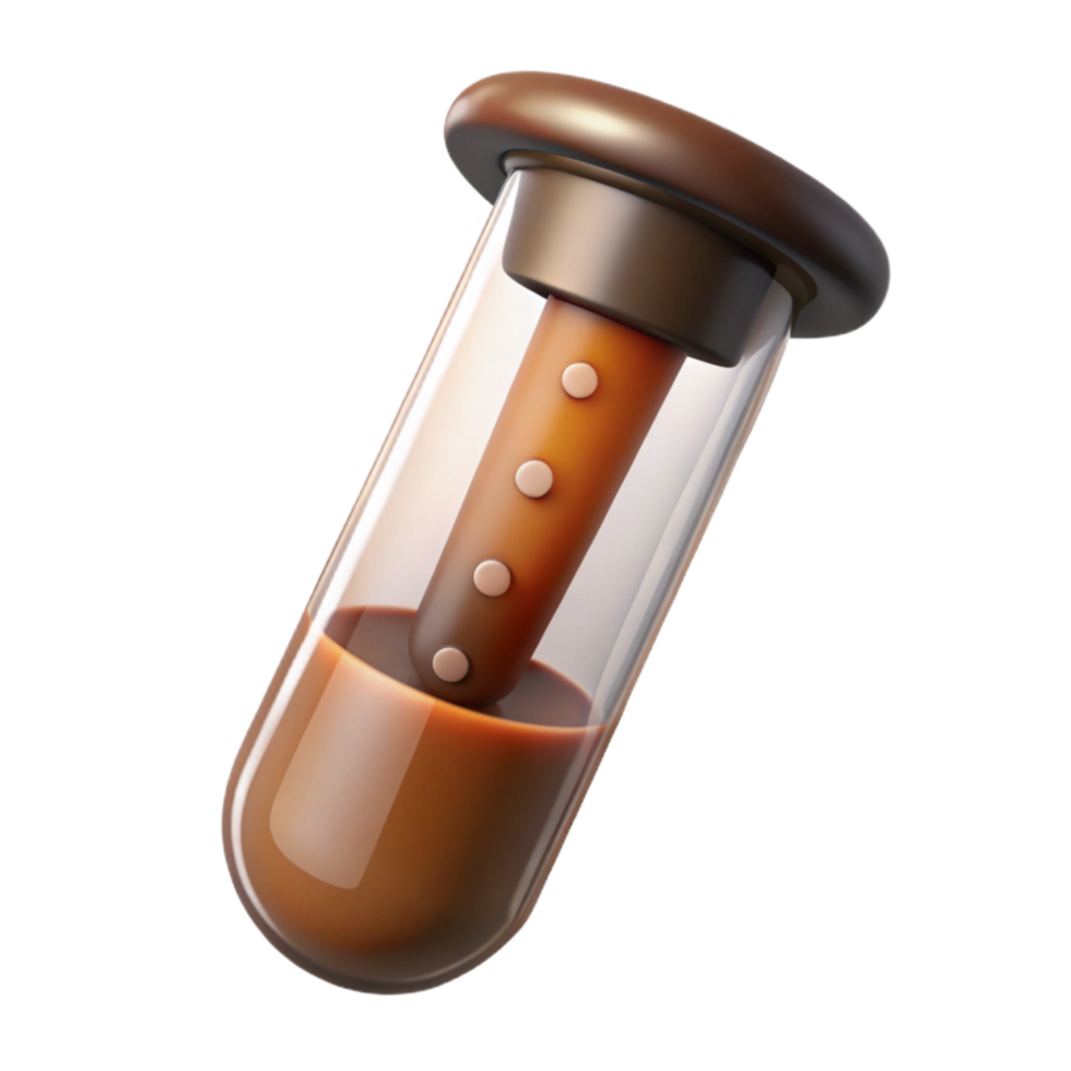 serene modern Brewing Hydrometer in Test Tube Cutout original png