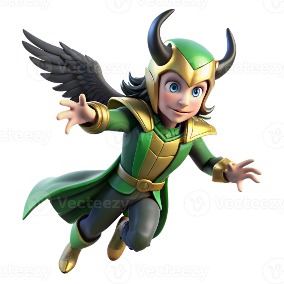 impressive rustic A Mischievous Loki Transforming Into a Rav premium png