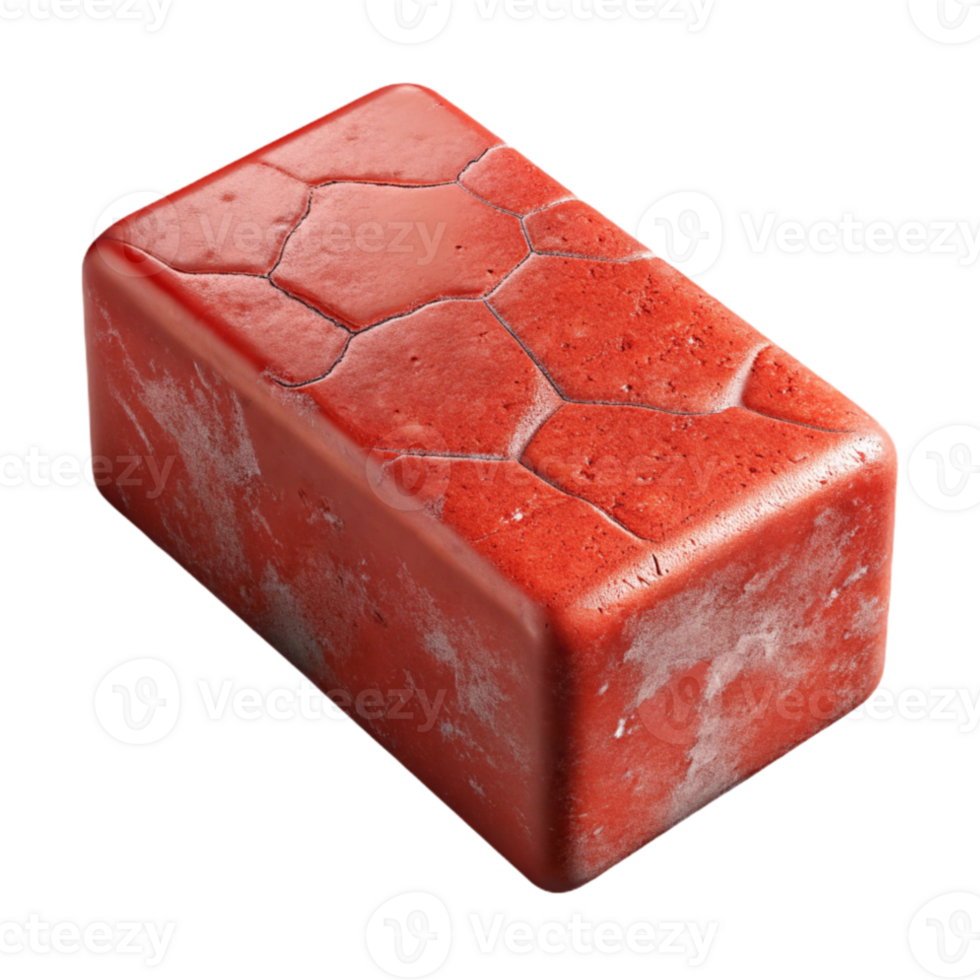 beautiful contemporary Brick Red Clay Aged Cutout authentic png