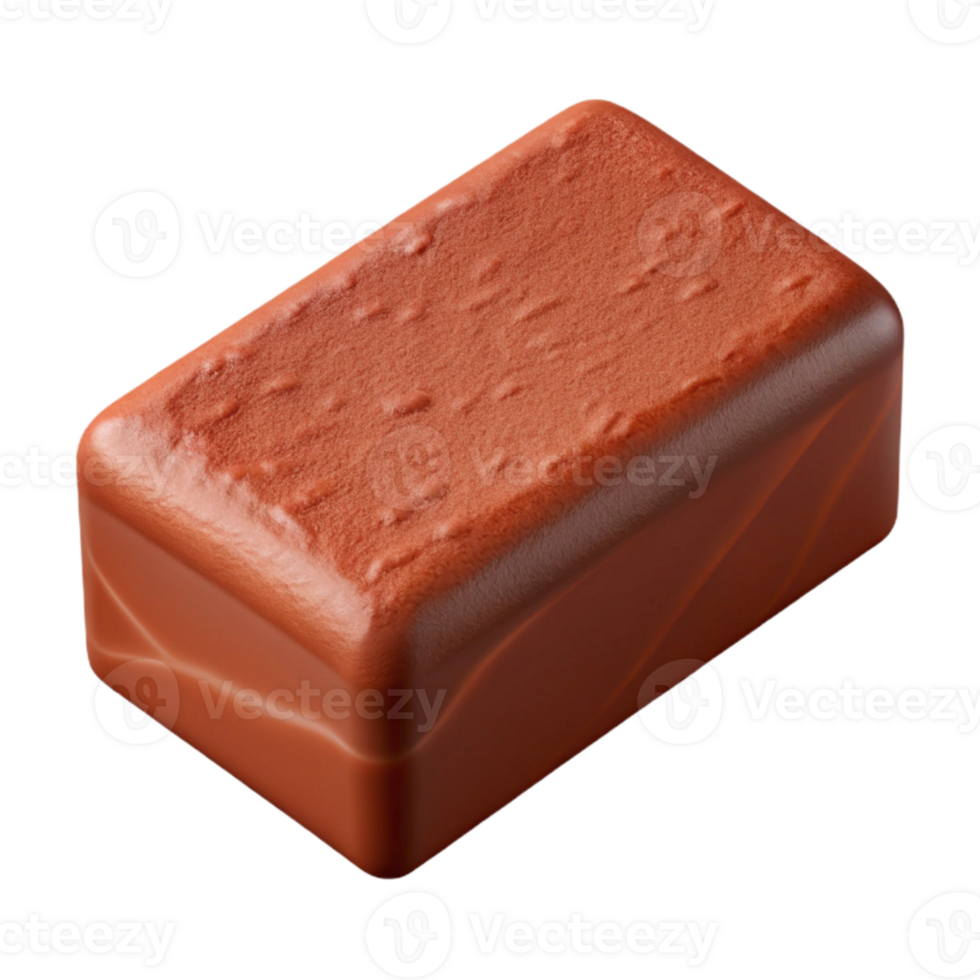 serene minimalist Brick Red Clay Cutout on Transparent Background authentic png