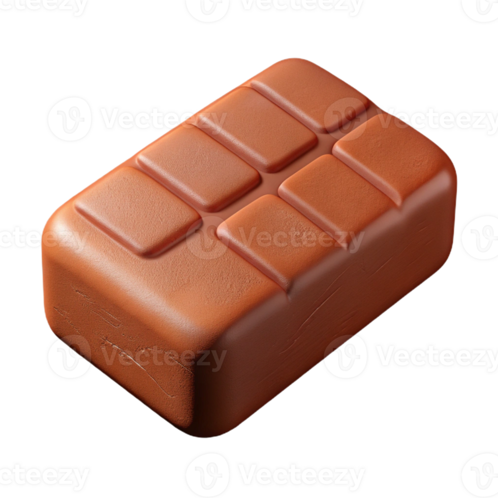 serene contemporary Brick Red Clay Cutout on Transparent Background detailed png