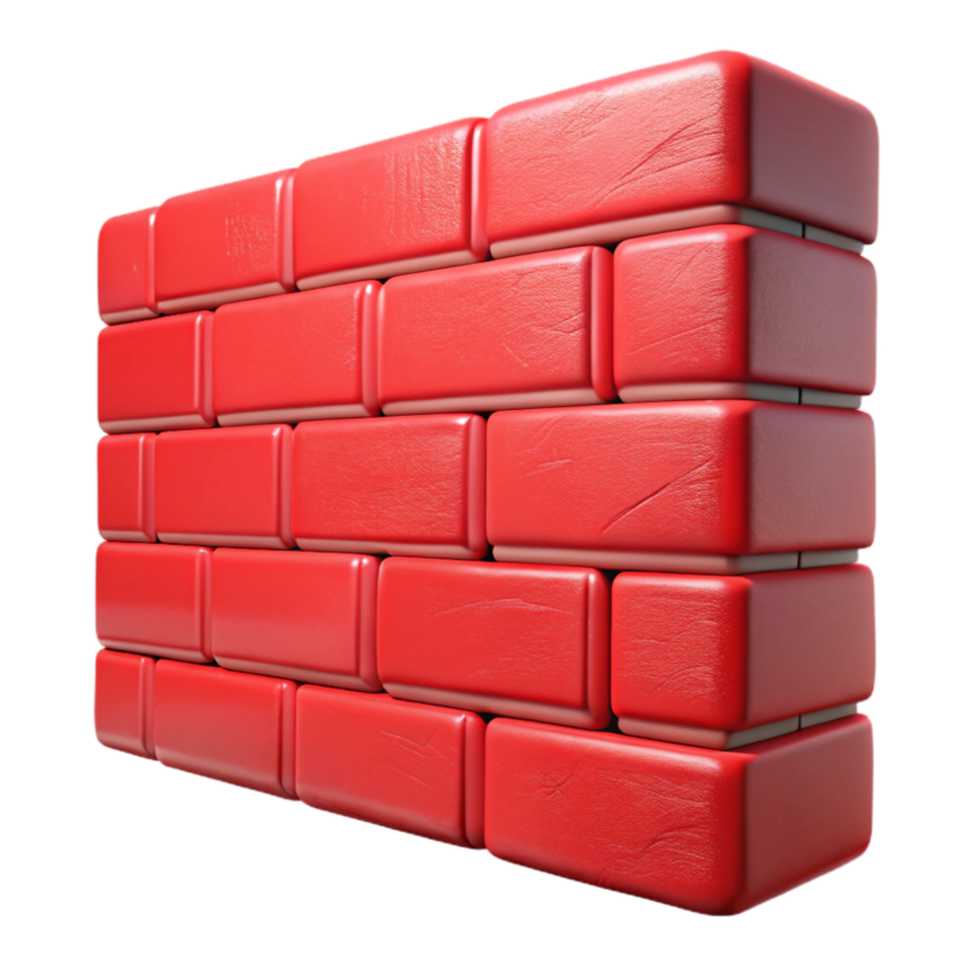 wonderful modern Brick Wall Red Rough Texture Cutout premium png