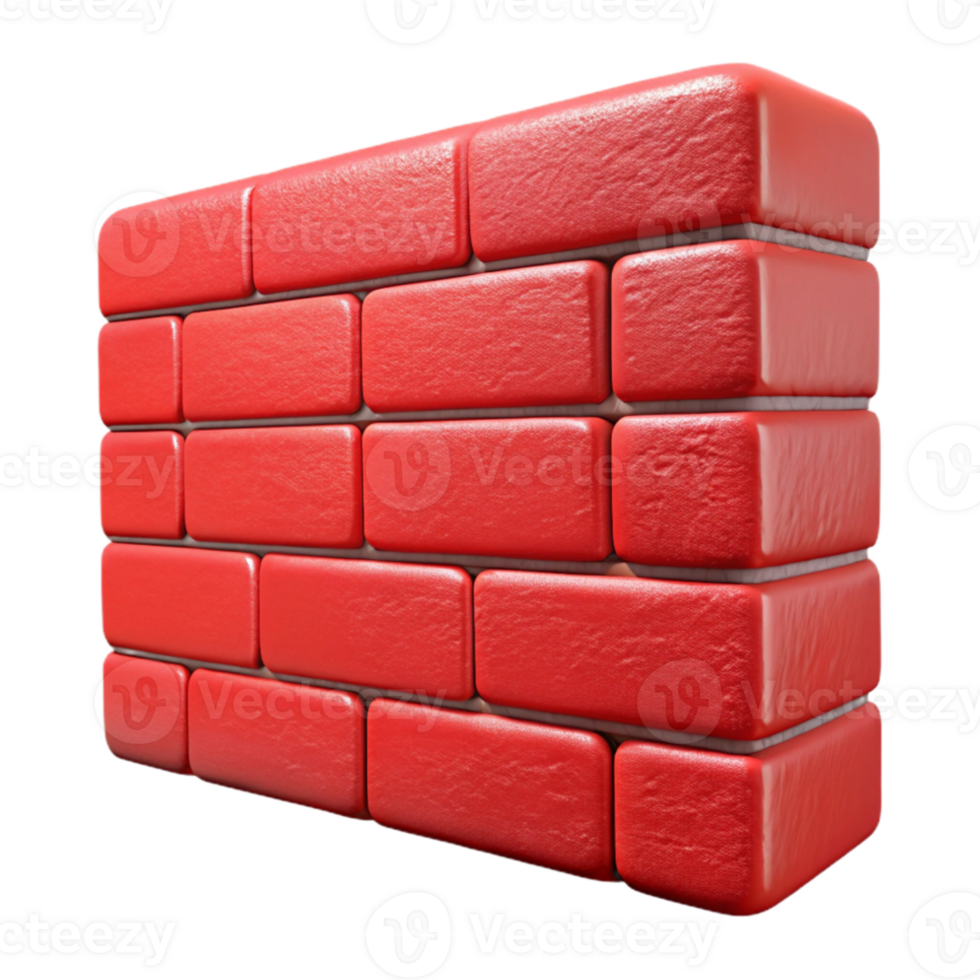 serene rustic Brick Wall Red Rough Texture Cutout high resolution png