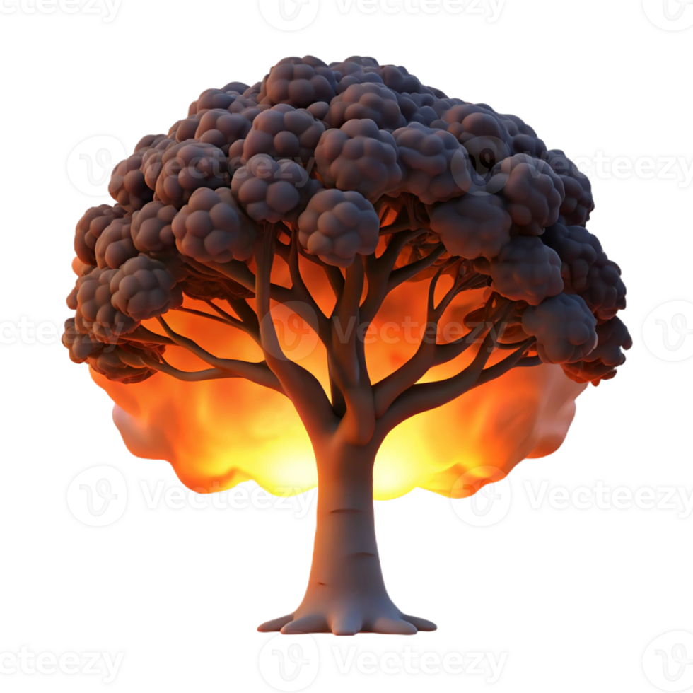 elegant rustic A Lone Weathered Oak Tree Silhouetted Ag exclusive png