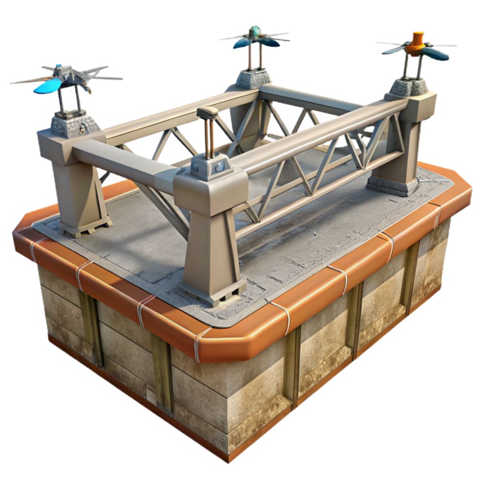 wonderful artistic Bridge Inspection by Drone professional png