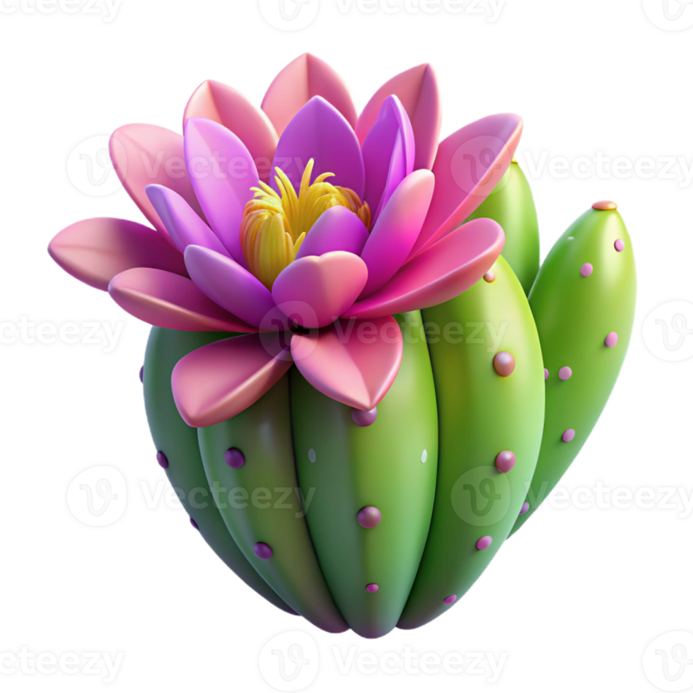 impressive vintage A Cactus Flower Blooming in the Desert genuine png