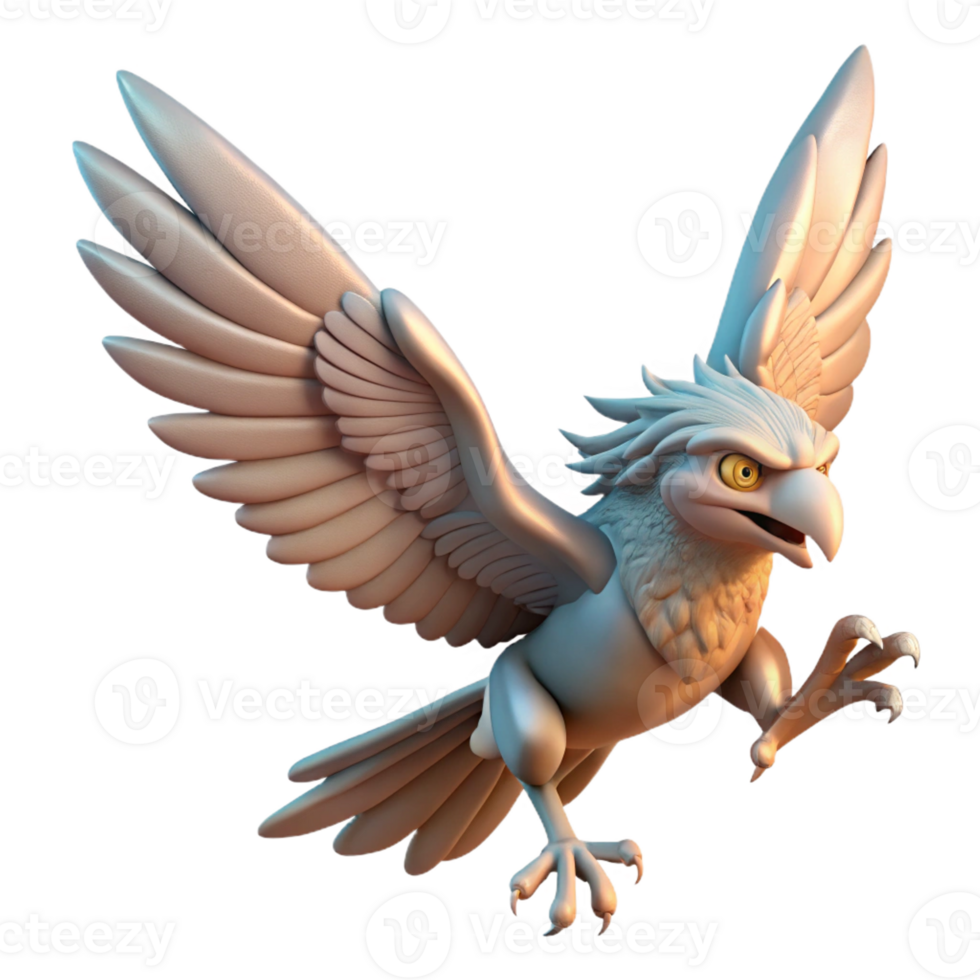 elegant classic A Harpy Soaring Through the Air Dynamic authentic png