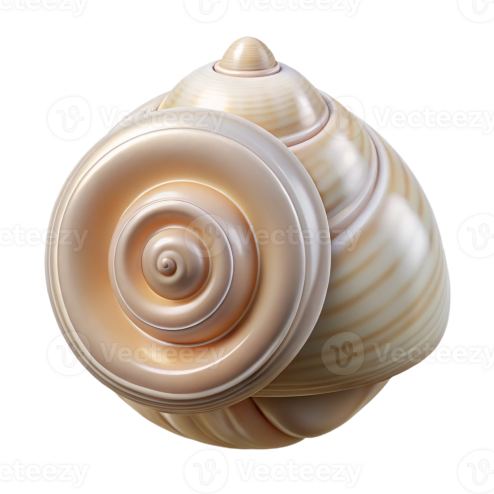magnificent classic A Seashell Intricate Spiral Pattern Pea detailed png