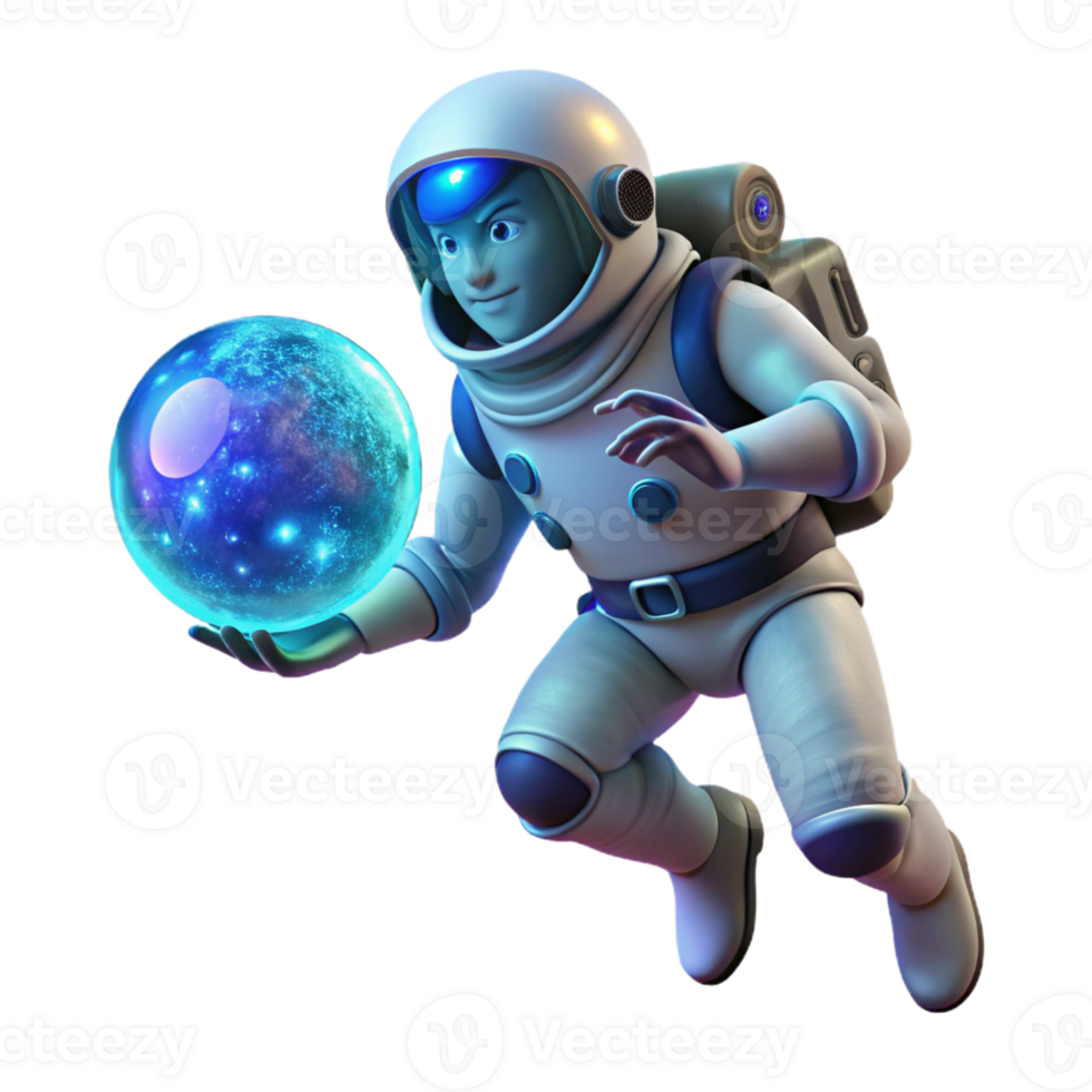 wonderful artistic Astronaut Adrift in Space authentic png