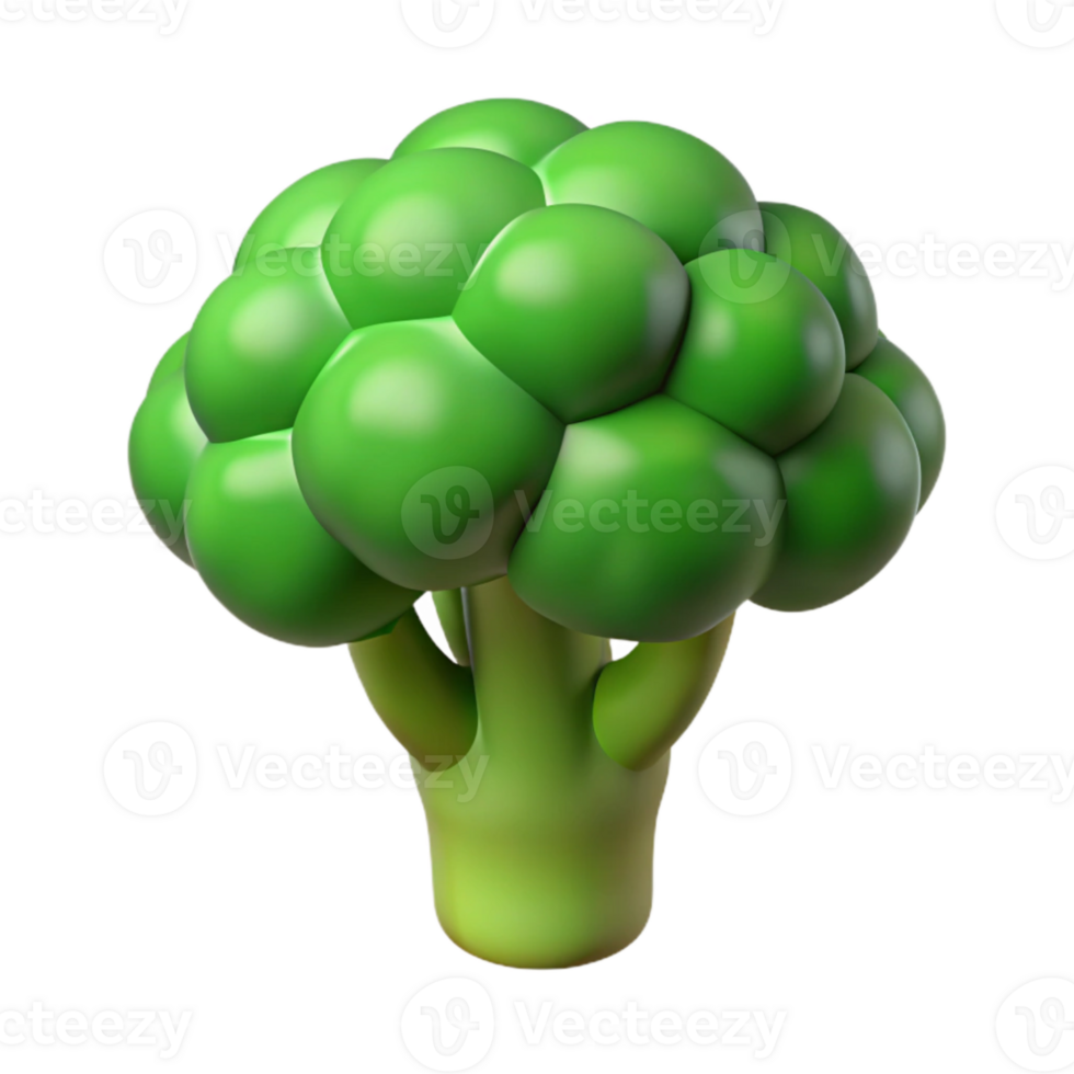 serene artistic Broccoli Vegetable Green Color high quality png