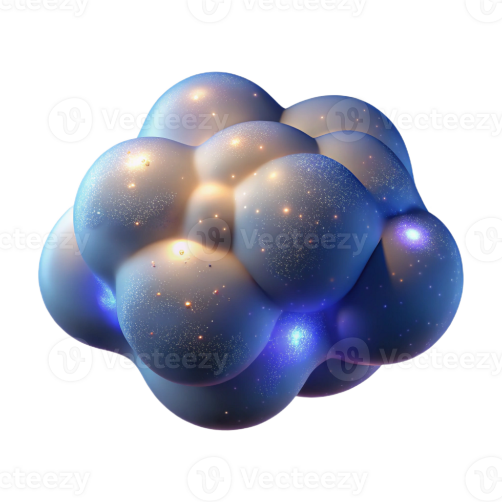 extraordinary modern A Cloud of Glowing Particles Forming the S detailed png