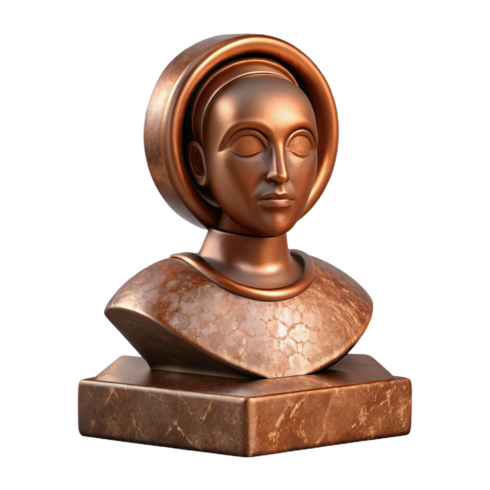 beautiful classic Bronze Commemorative Sculpture Cutout high quality png