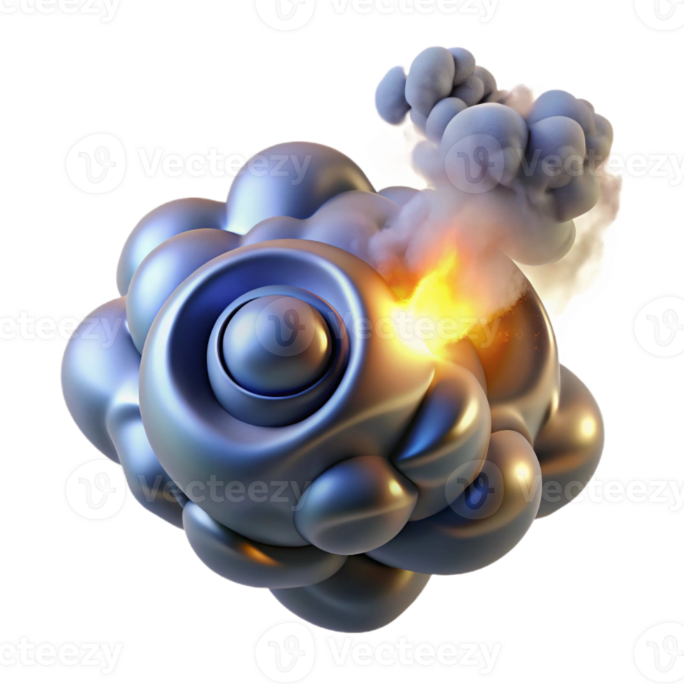 magnificent rustic Fluid Dynamics Simulation of Swirling Smok original png