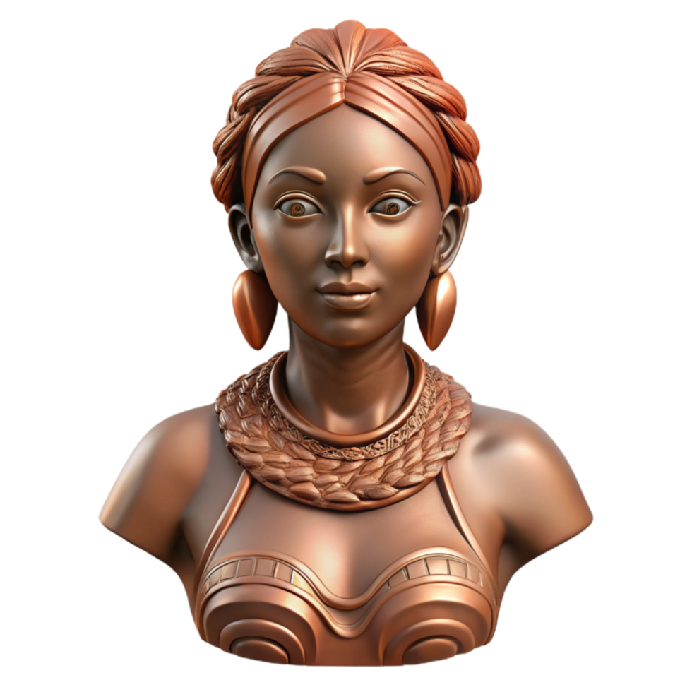 elegant creative Bronze Sculpture Female Figure original png