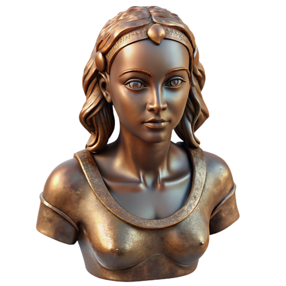 magnificent modern Bronze Sculpture Female Figure high quality png