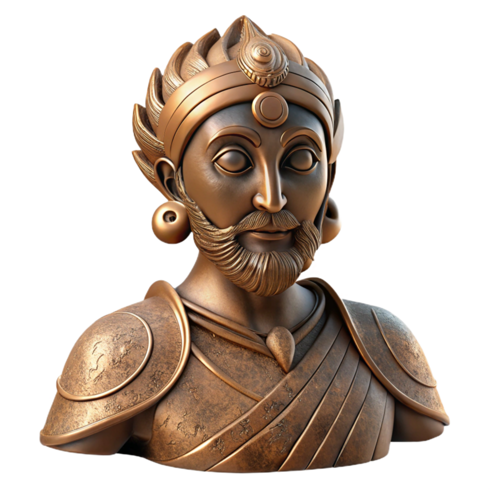 stunning contemporary Bronze Sculpture Mythological Figure Cutout premium png