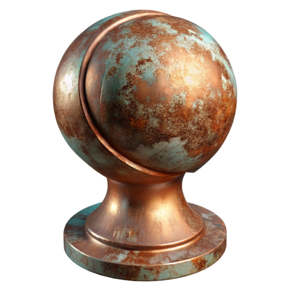 serene traditional Bronze Sculpture Patina Finish Cutout high resolution png