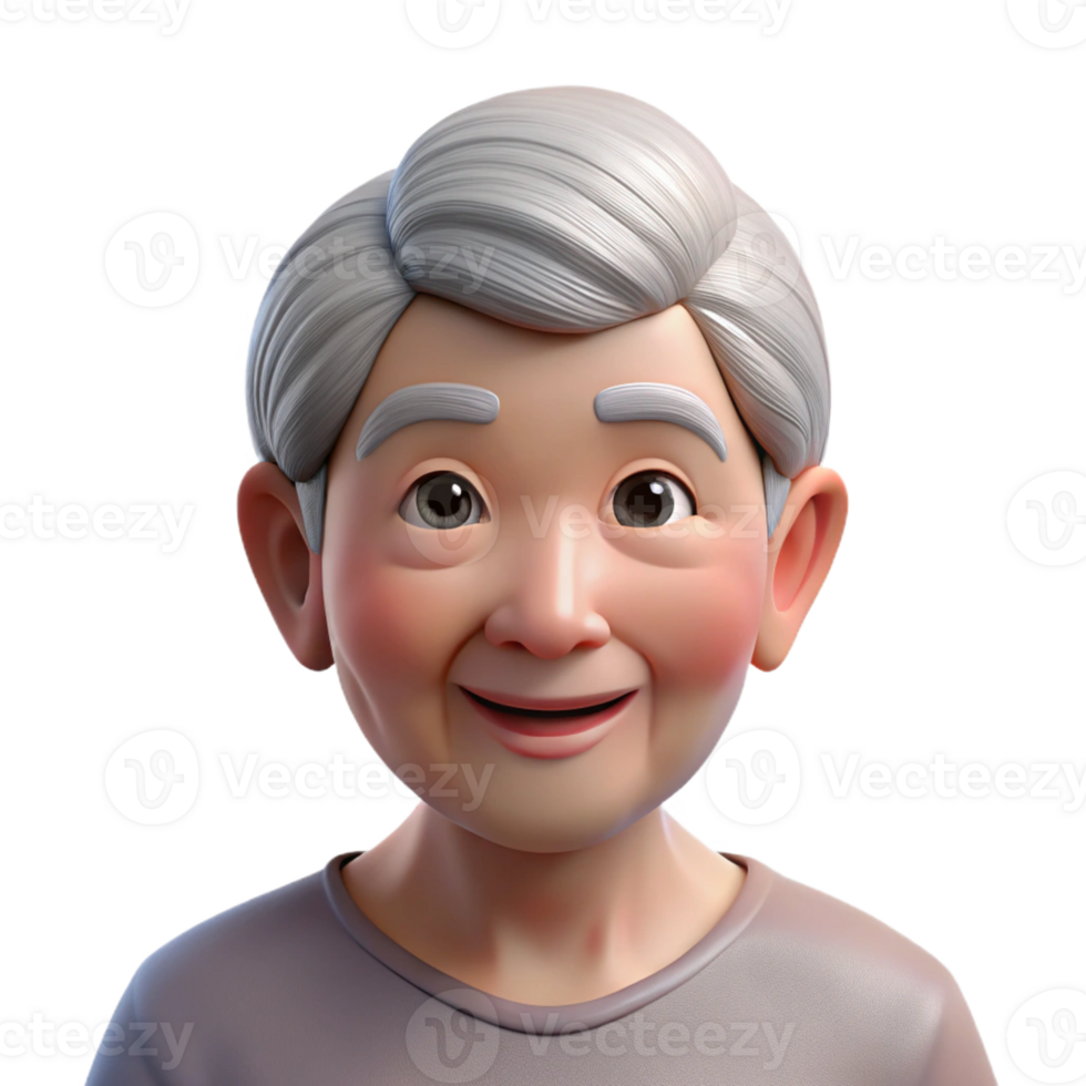 impressive abstract Portrait of an Elderly Woman with Wrink detailed png