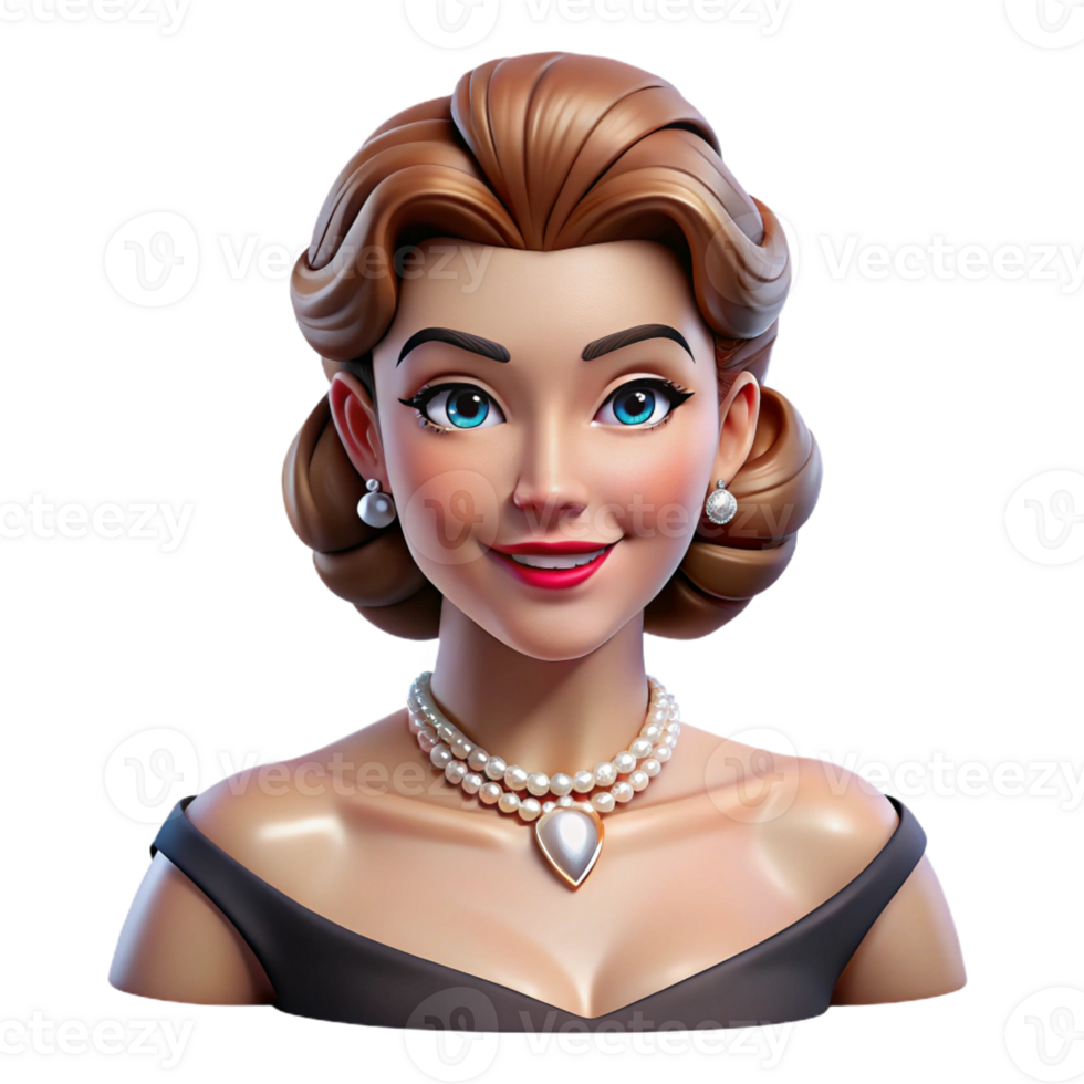 dramatic abstract Portrait of a Glamorous Hollywood Starle high quality png