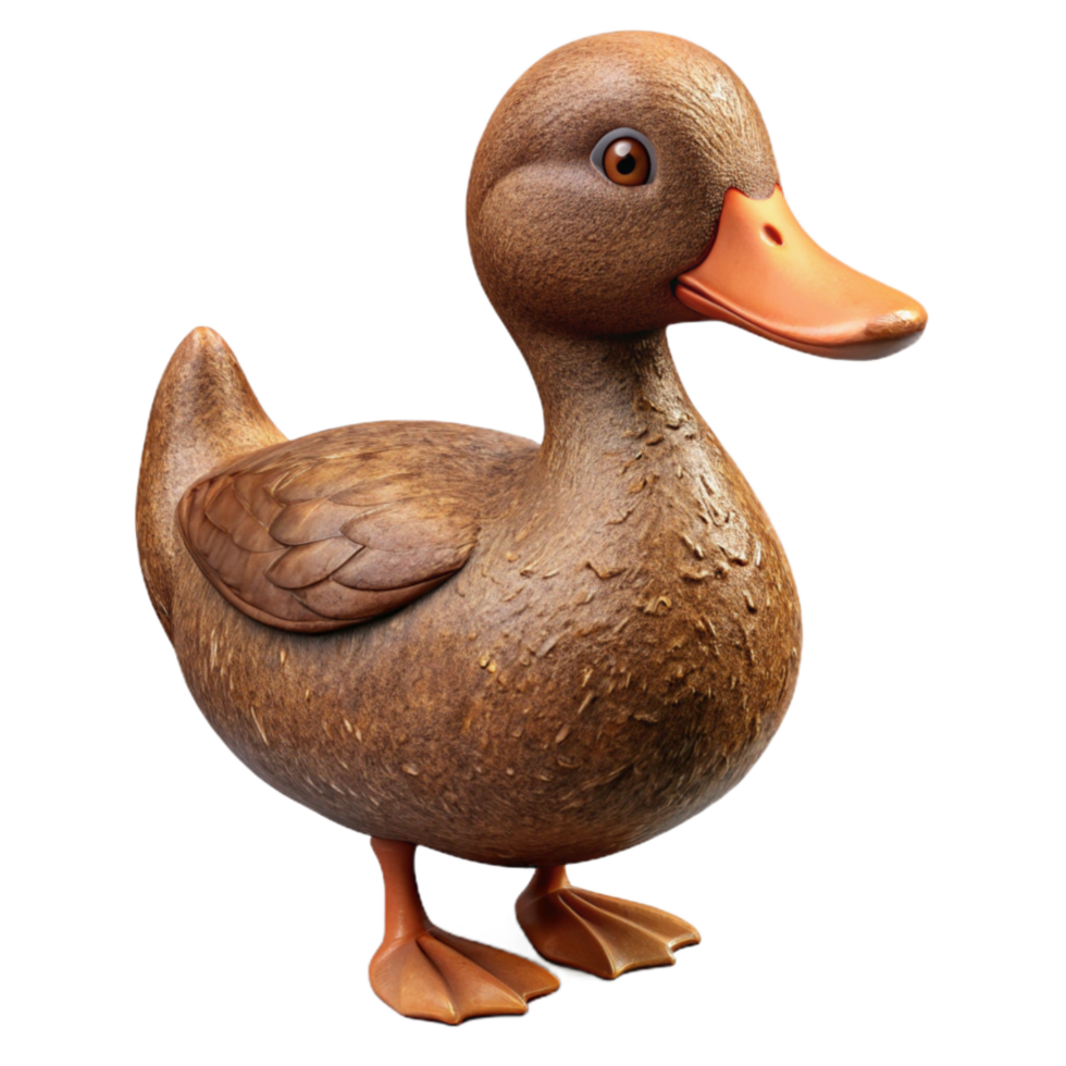 elegant classic Brown Duck Cutout genuine png